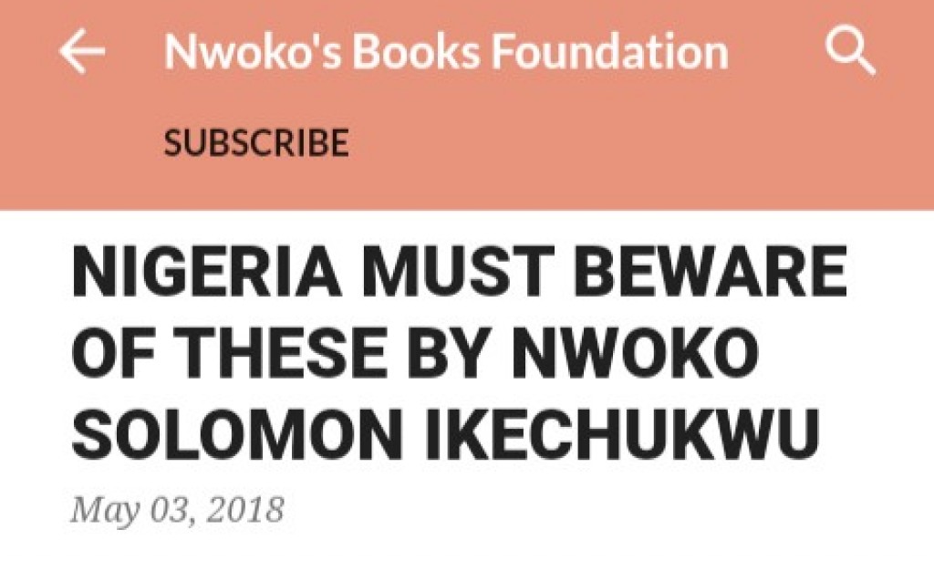 On May 3rd, 2018 by God's Mandate, I Warned Nigeria of this Calamity
