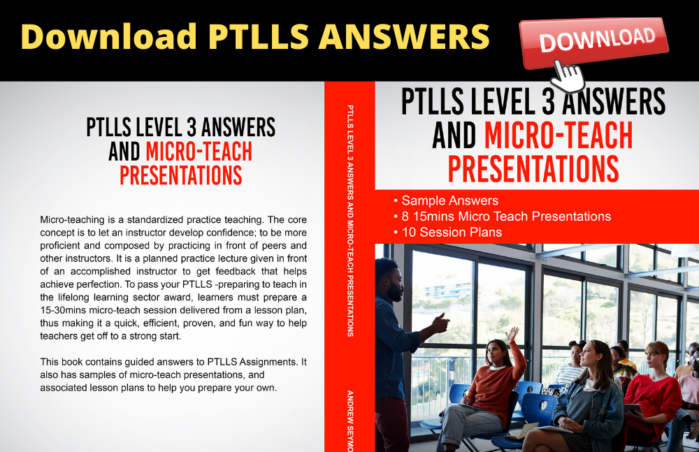 ptlls level 3 assignment answers