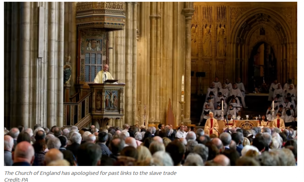 Church of England  was a former Slave Owner